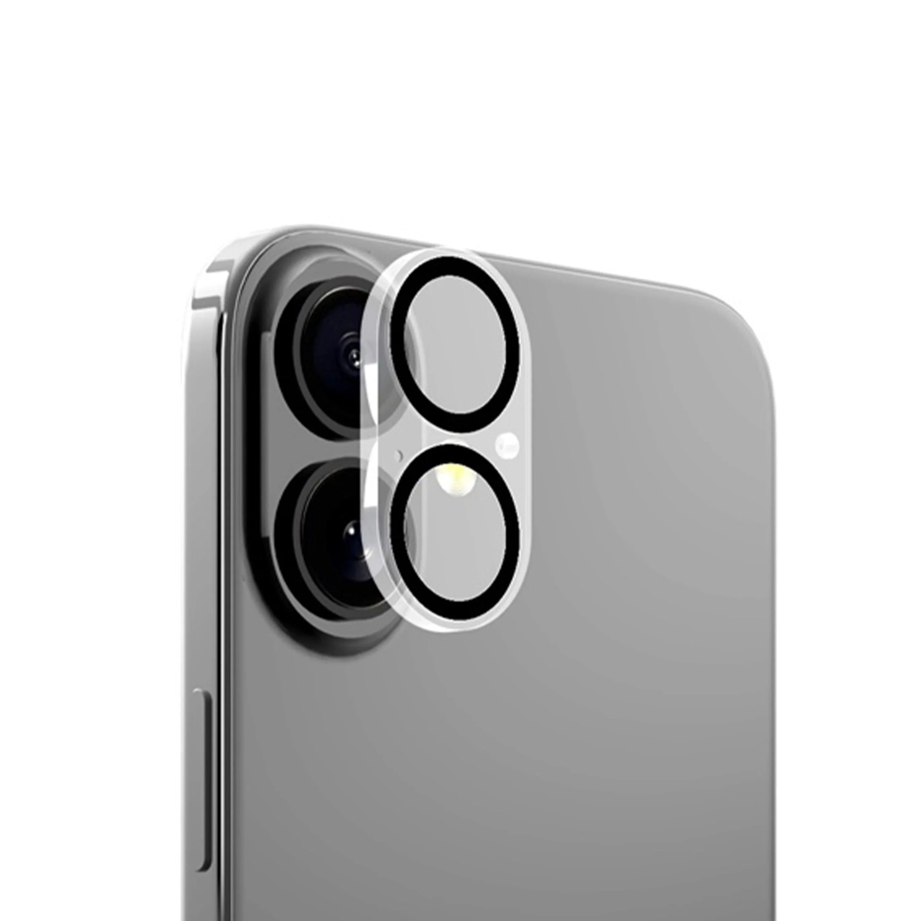 iPhone 16 / 16 Plus Araree C-Sub Full Camera Lens Protector Glass - Clear - Tashqila iPhone 16 / 16 Plus Araree C-Sub Full Camera Lens Protector Glass - Clear - Tashqila